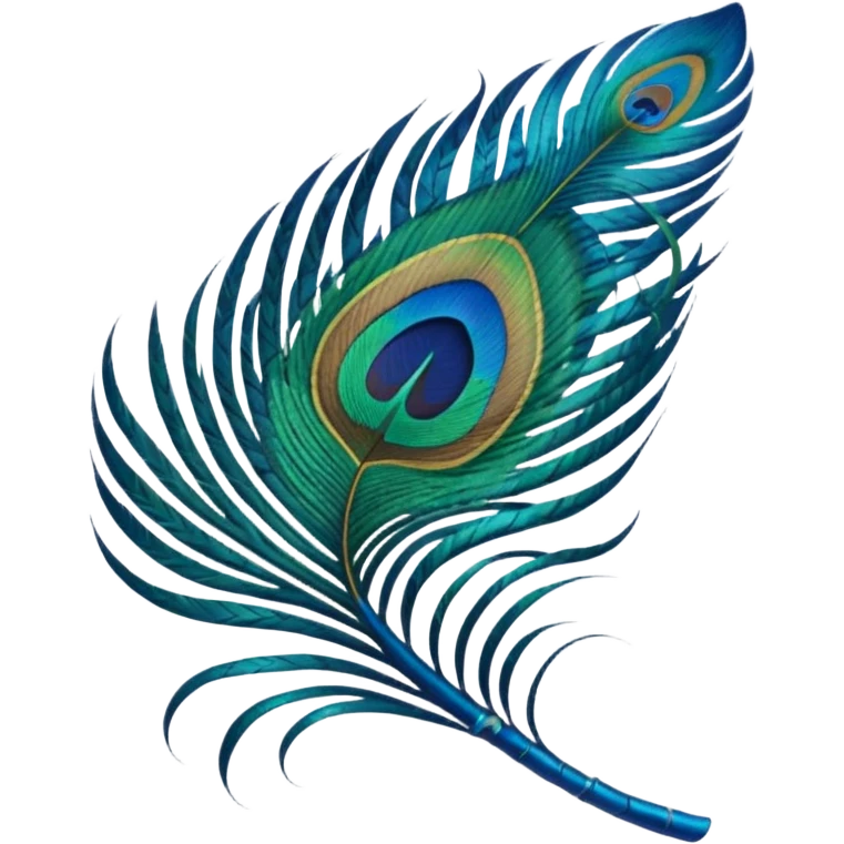 Peacock feather emoji