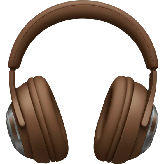 Brown Beats Studio pro headphones  emoji