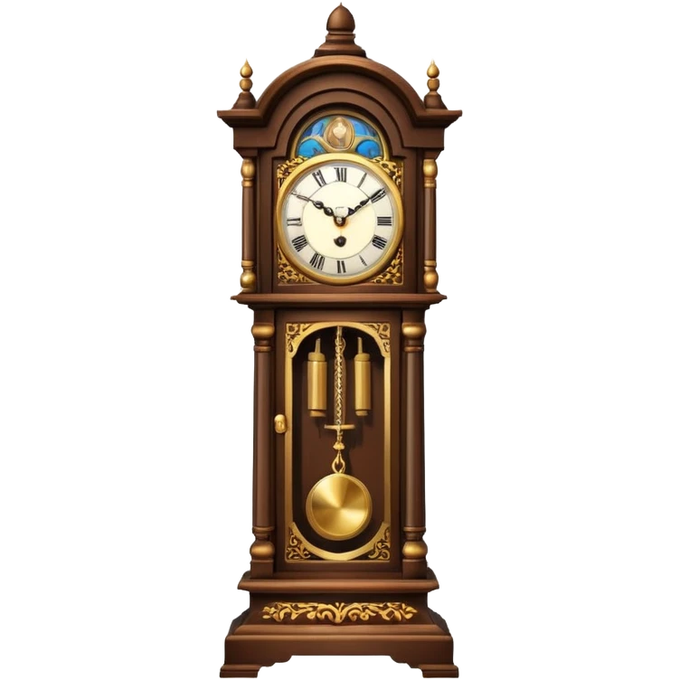 Tall grandfather's old clock emoji