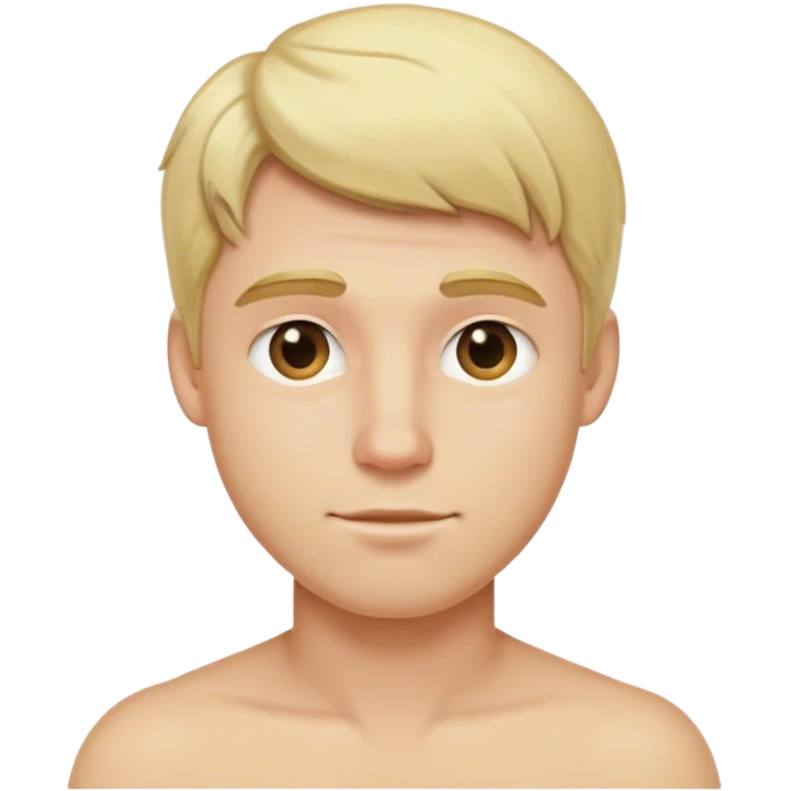 blonde male hair emoji