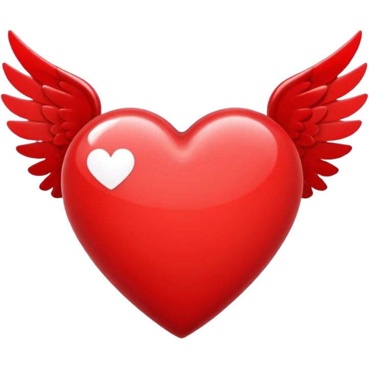 Flying heart emoji