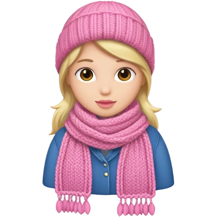 Pink scarf emoji