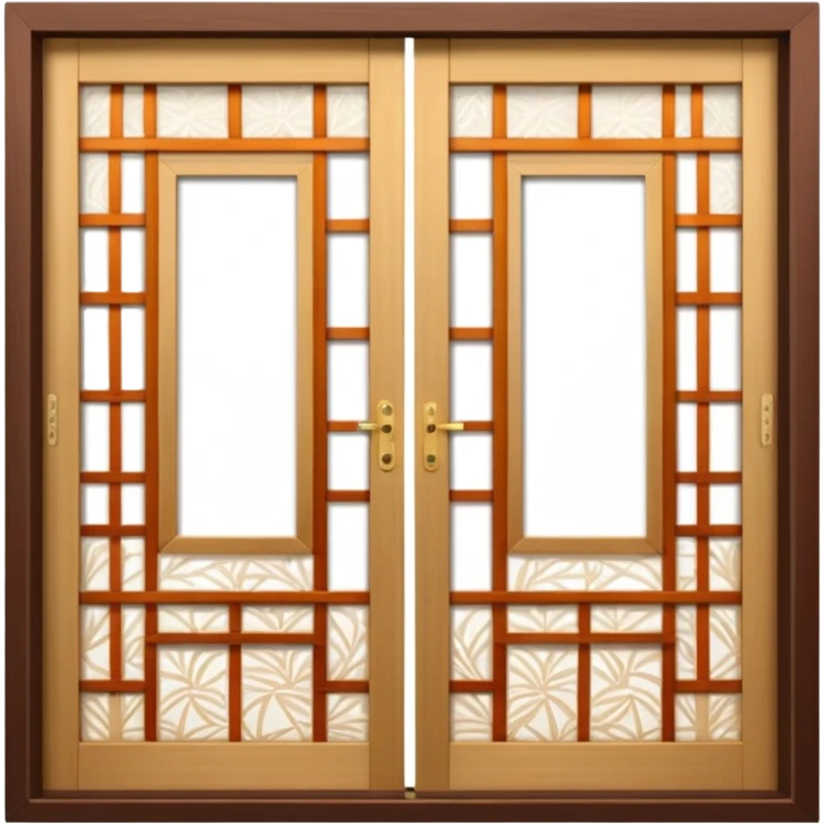 Japanese shoji sliding door emoji