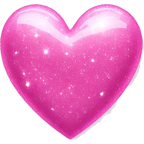Sparkle pink heart emoji