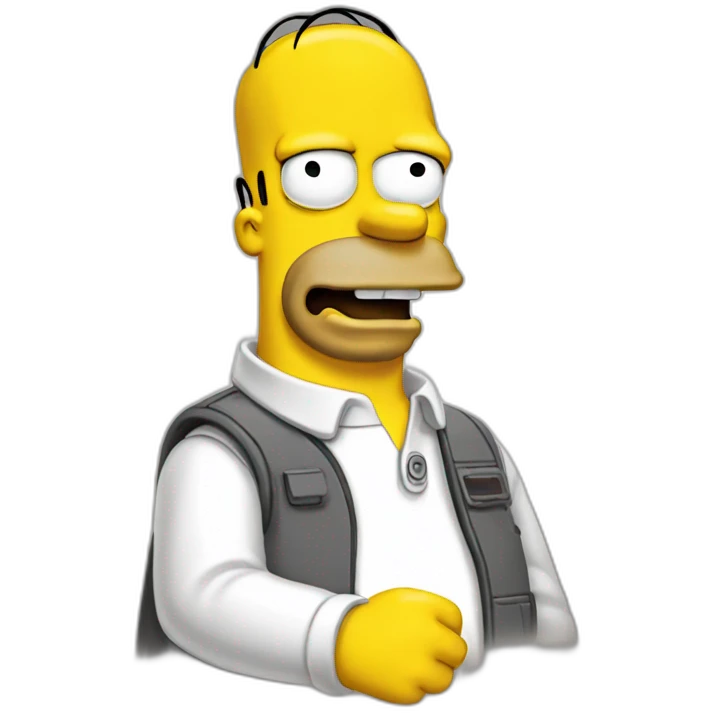 Homer Simpson happy emoji