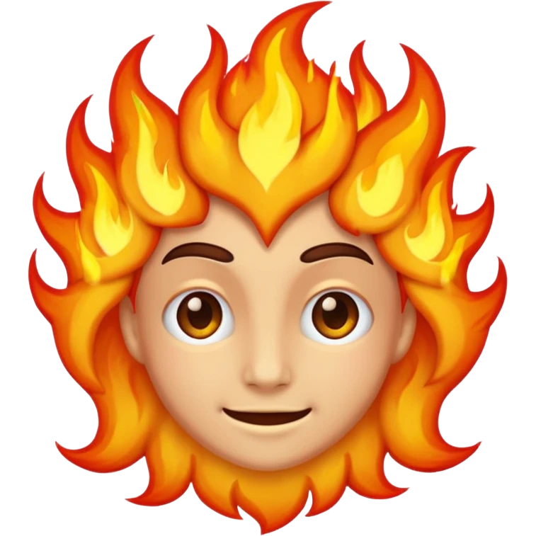 Smirk fire face emoji