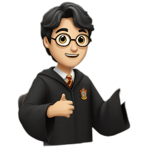 Harry Potter teaching in a class emoji