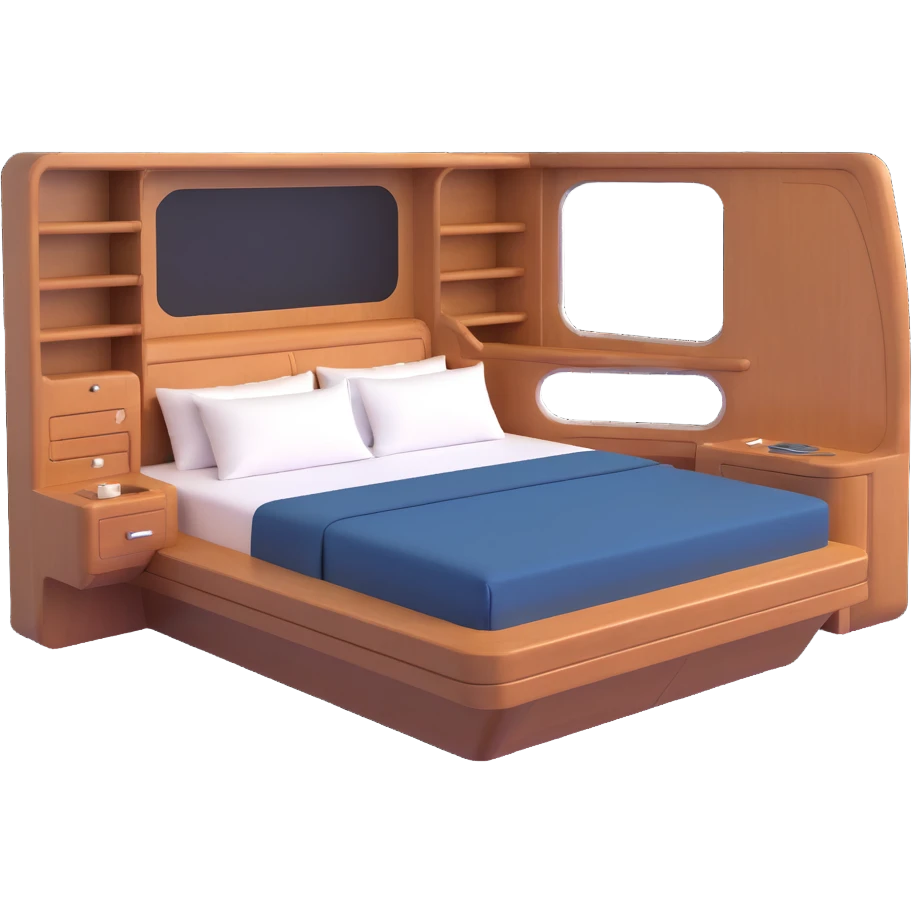 luxury yacht cabin bed emoji