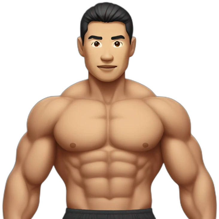 muscular asian man emoji