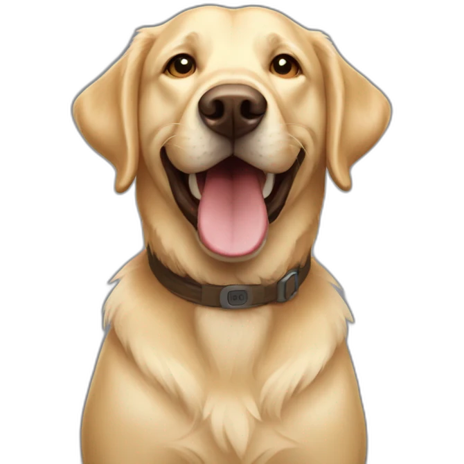 happy golden lab emoji