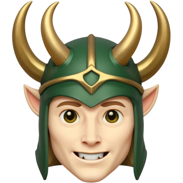 Loki – Horned helmet, mischievous grin








 emoji