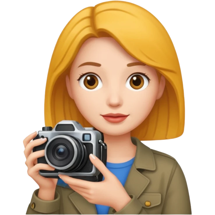 bob women holding camera emoji