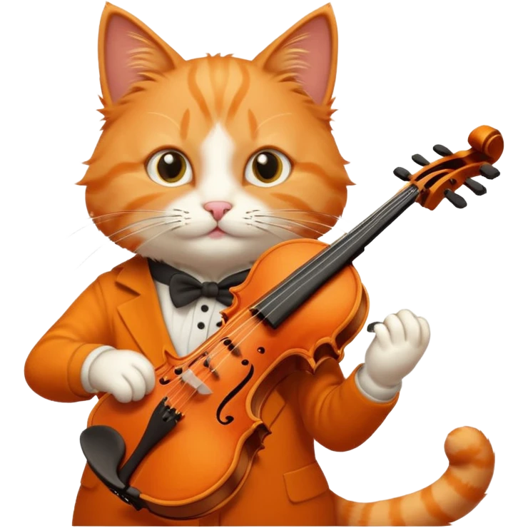 cat violin emoji
