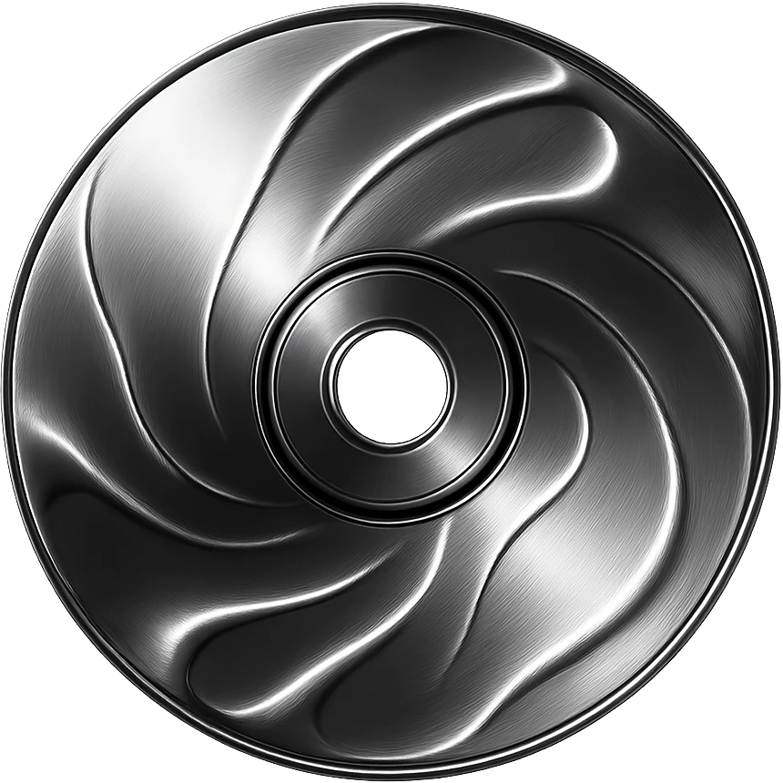 A minimalist CD disc with abstract pattern, glowing effect, pink color emoji