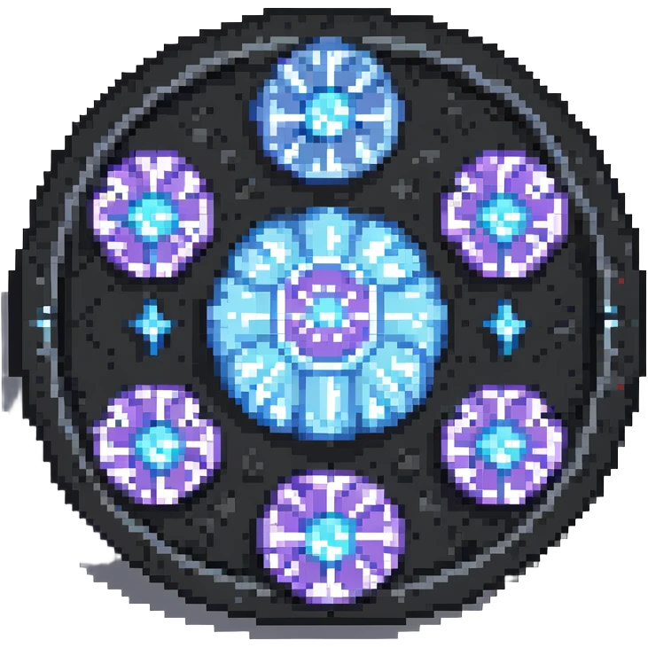 Aether from Genshin Impact in pixel art style emoji