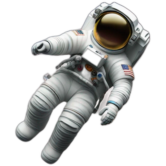 Astronauta flotando en el espacio emoji