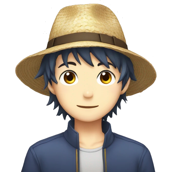 anime boy with hat emoji