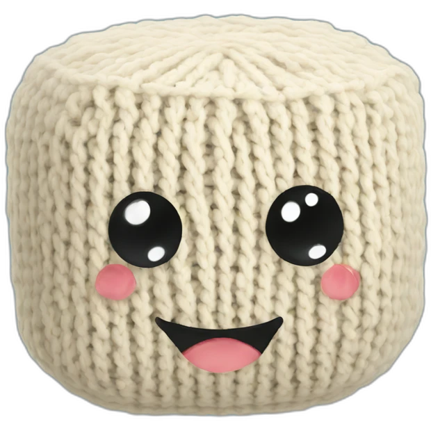 ball of knitted tofu emoji