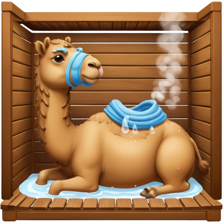 Camel in sauna emoji