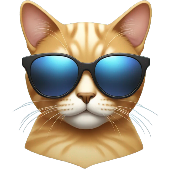 Cat with sunglasses emoji