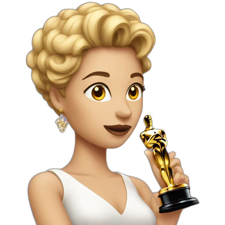 actress with oscar emoji