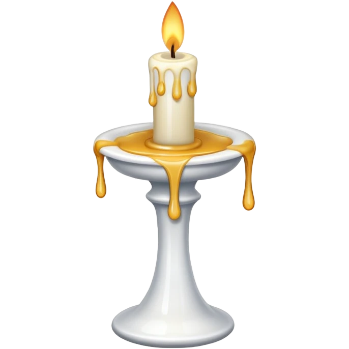 Candlestick dripping emoji