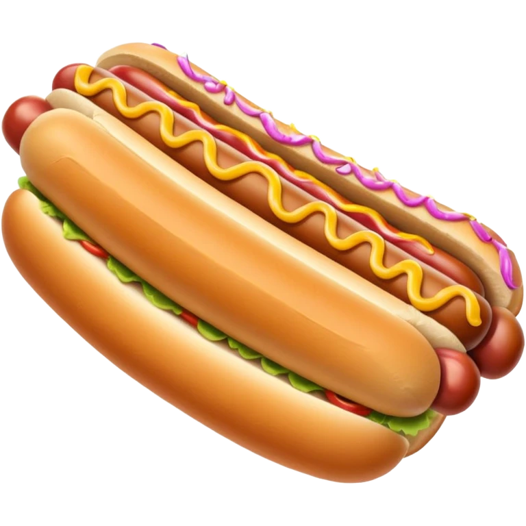 Hot dog emoji