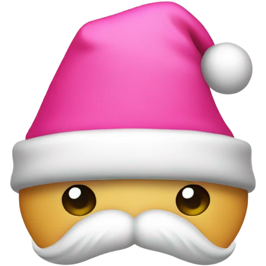 Pink santa hat emoji