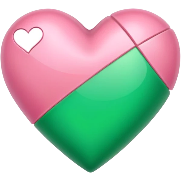 puedes hacer un corazón rosa con un lazo verde?, que sea parecido a este “💝” pero con el lazo verde  emoji