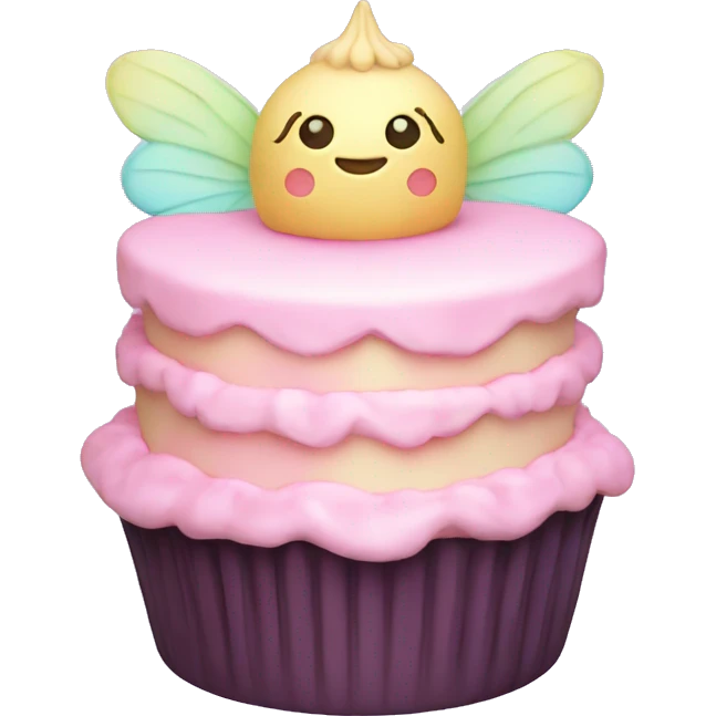 Fairy pastel cake emoji