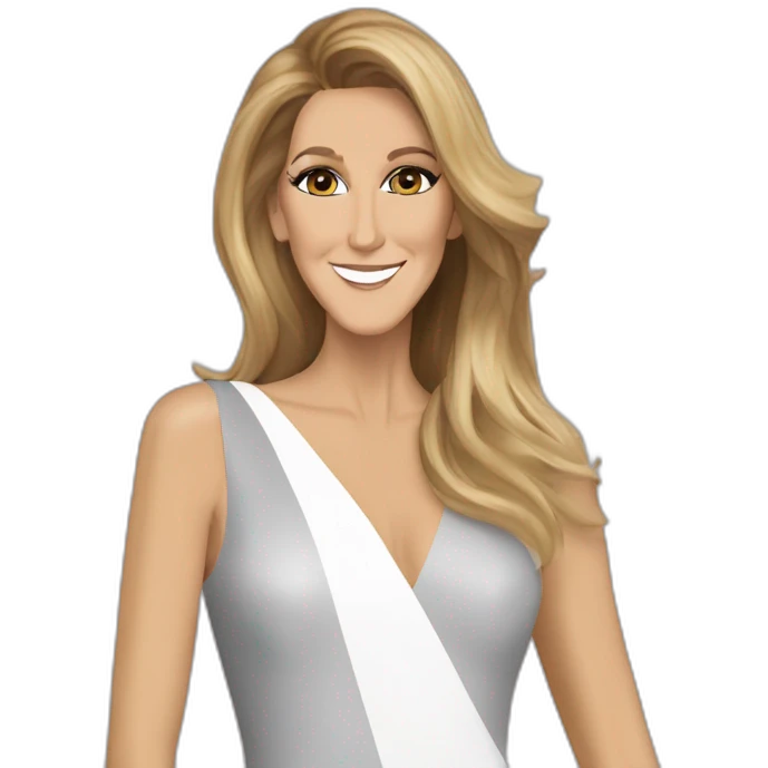 Céline Dion Saying thanks emoji