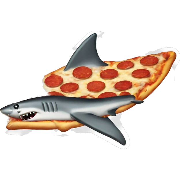 Shark pizza emoji