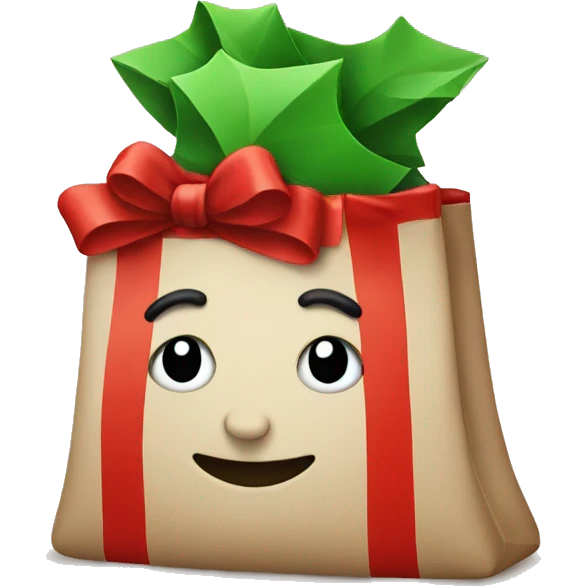 Christmas bag emoji