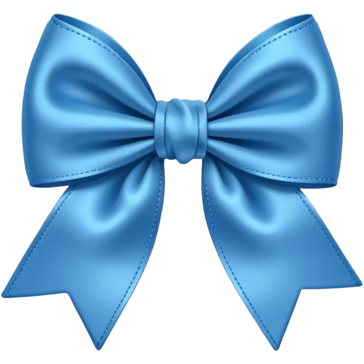 Cute blue bow emoji