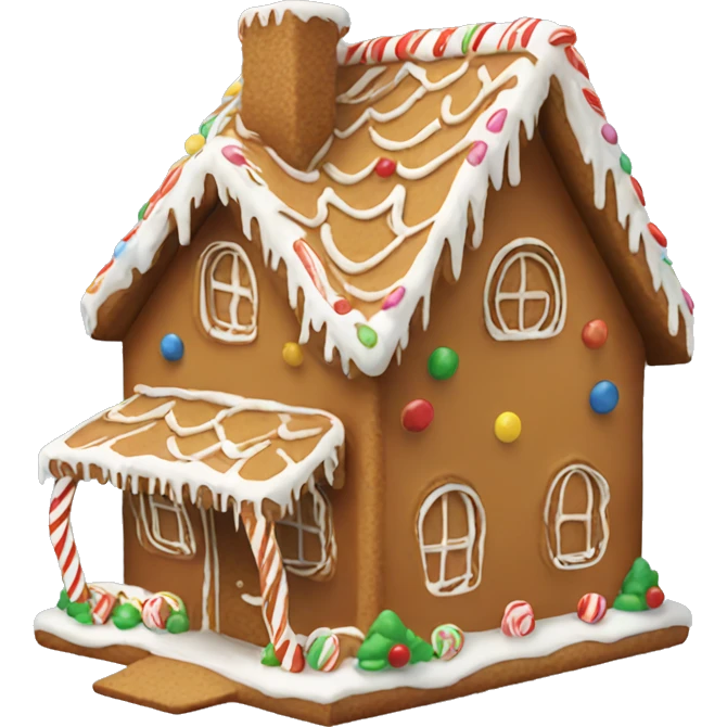 gingerbread house emoji