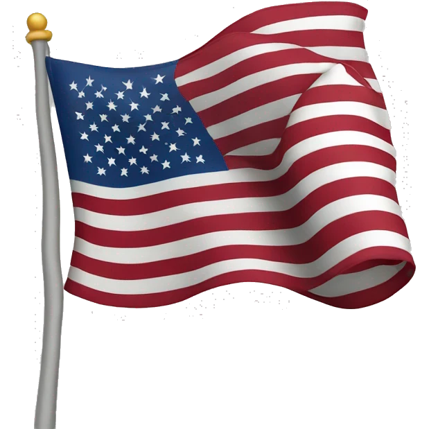 American flag waving emoji