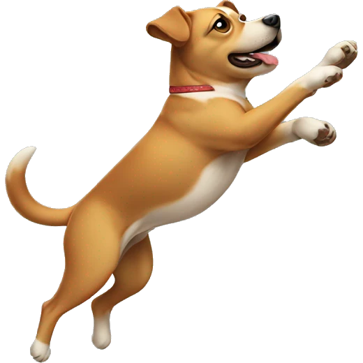 Dog doing a backflip  emoji