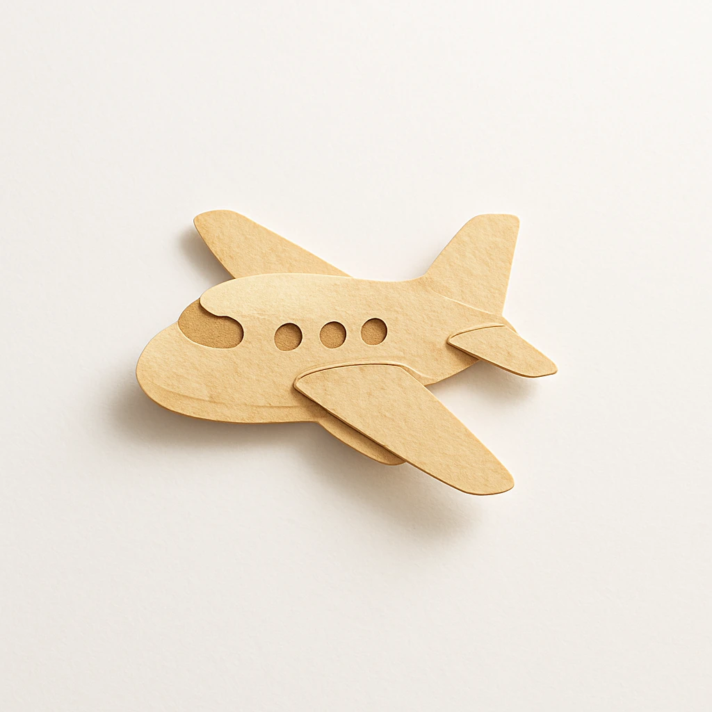 beige airplane emoji
