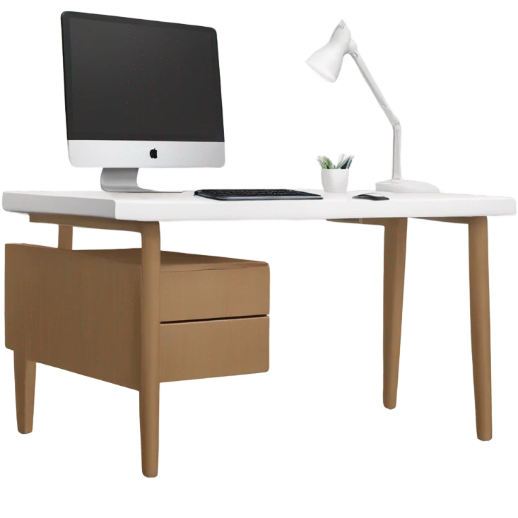 minimalist-clean-work-desk-with-white-wood-colorway-front-view emoji