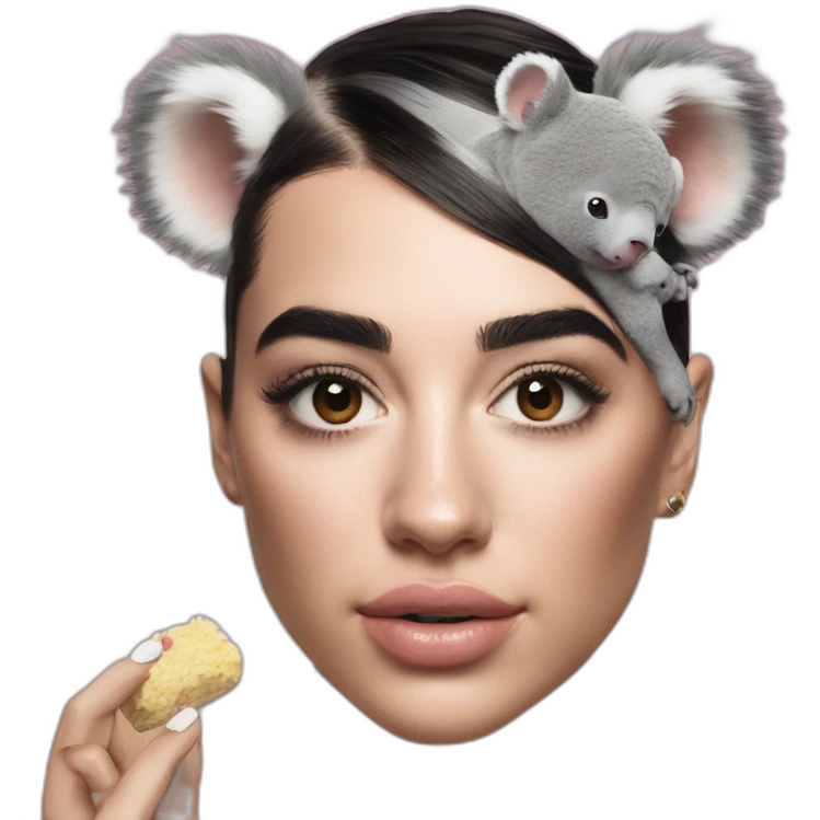 Dua lipa eat koala emoji