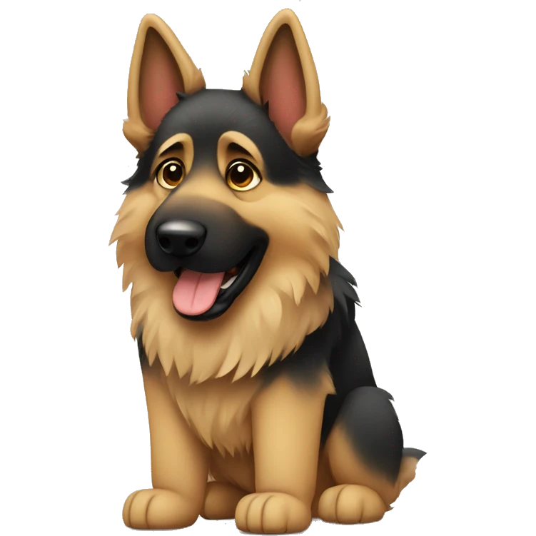 Fluffy German Shepherd  emoji