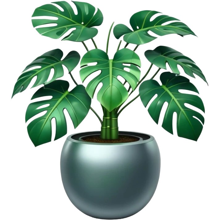 robotic monsterra emoji