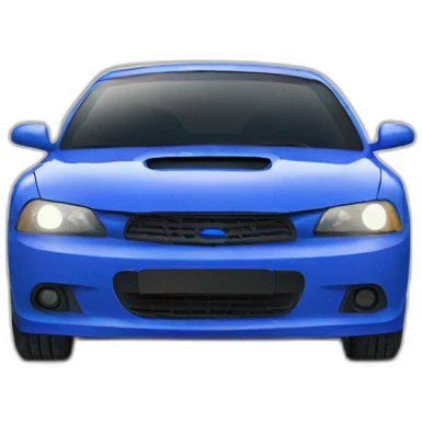 Car blue emoji