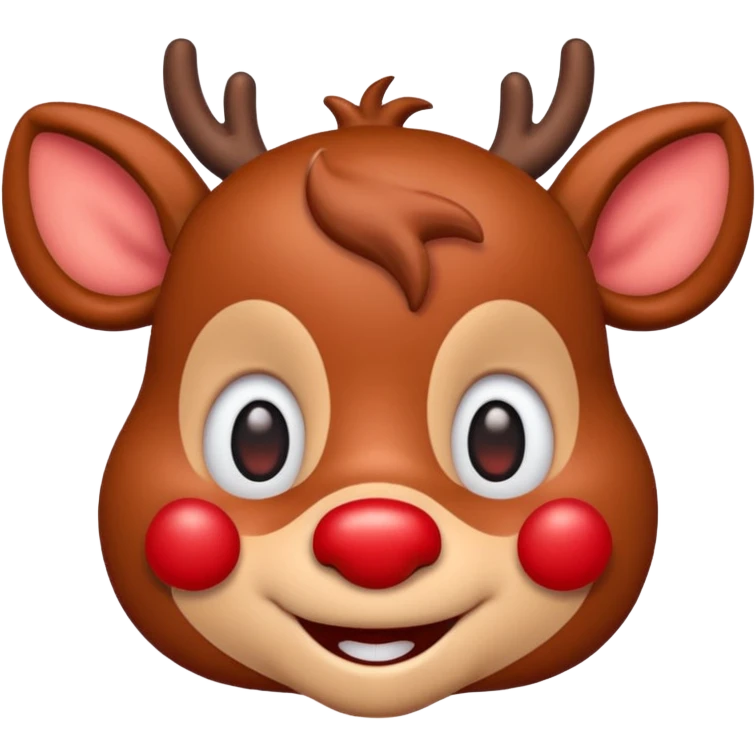 I want a rudolph emoji of just its face emoji