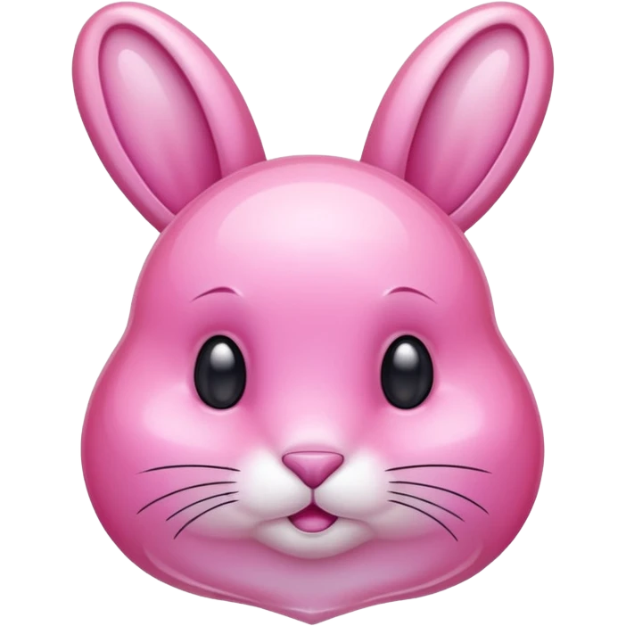  crystallized bunny pink emoji