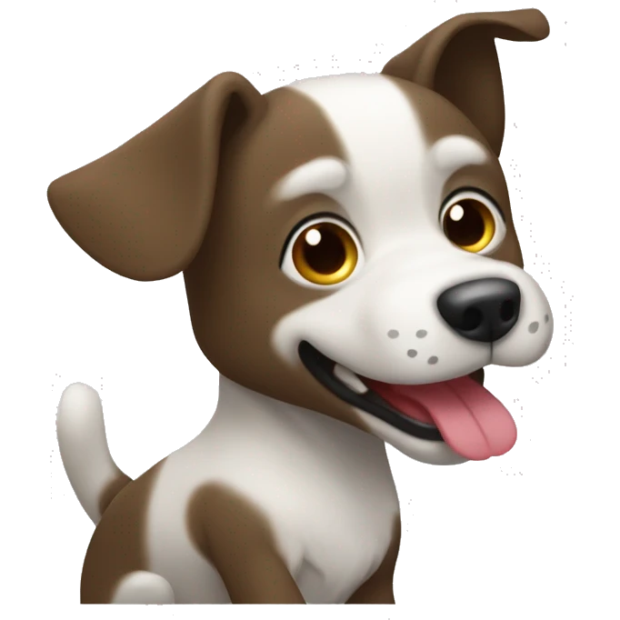 un perro saltando a la comba emoji