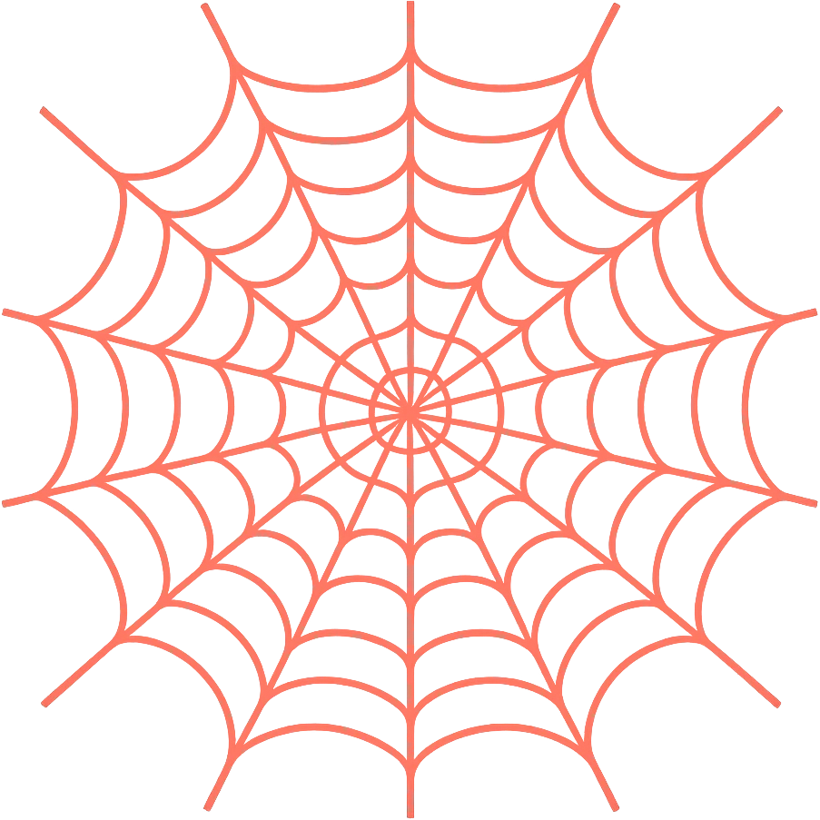 Render the spider web with all web strands looking like glowing red lasers in the style of apple emojis. Transparent background. emoji