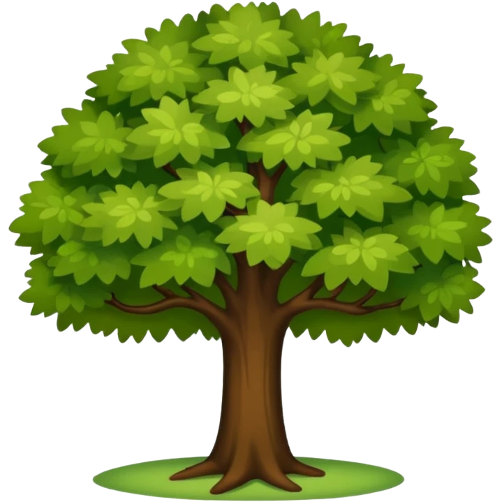 Shade of a tree  emoji