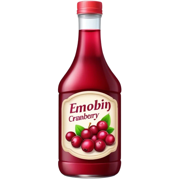 Bottle cranberry juice emoji