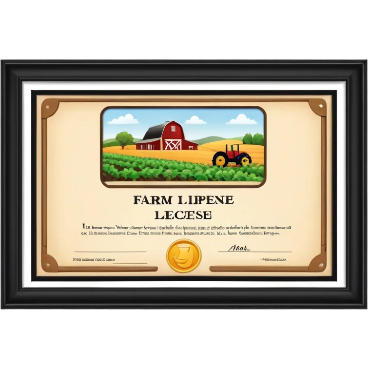 farm licence emoji